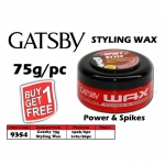 9354 Gatsby Styling Wax 75g - Power & Spikes - Buy1Get1free